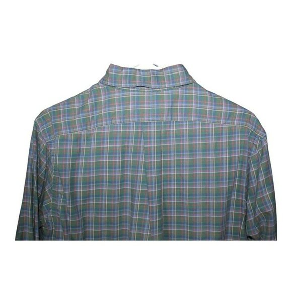 Ralph Lauren Green Red Blue Button Down / Size: M/ Rn#41381 - Picture 4 of 12